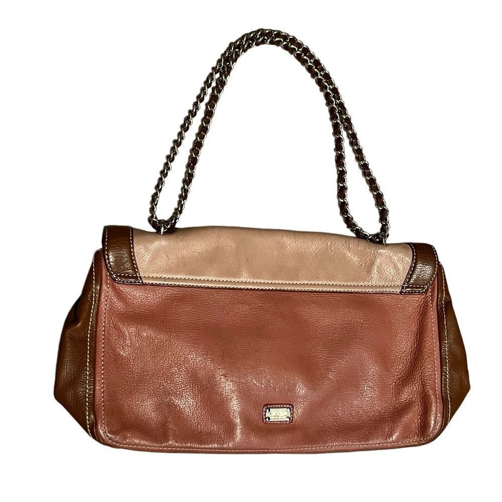 Moschino Vintage Cheap Chic Heart Leather Contrast Stitched Chain Chain Handbag - Picture 4 of 16